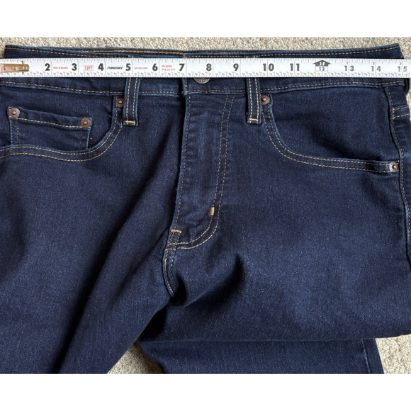 Levis 725 High Rise Bootcut Jeans Size 30 x 30 Dark Wash Stretch Denim - Picture 10 of 14
